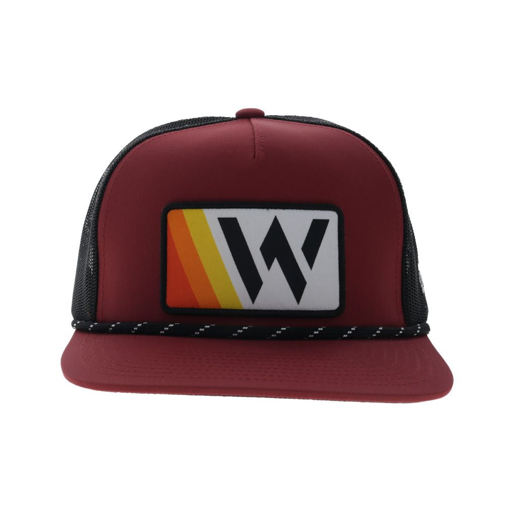 HOOEY X Wade Bowen Maroon Square W Patch