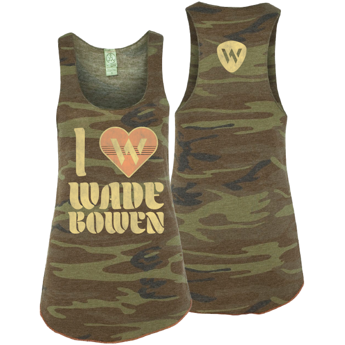 I Love Wade Camo Tank