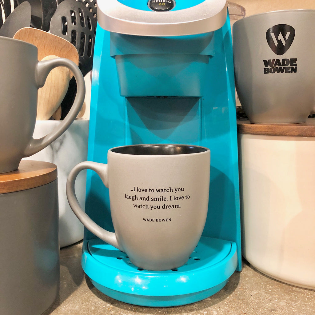 Wade Bowen Lyric Mugs - 16 oz Bistro Stye