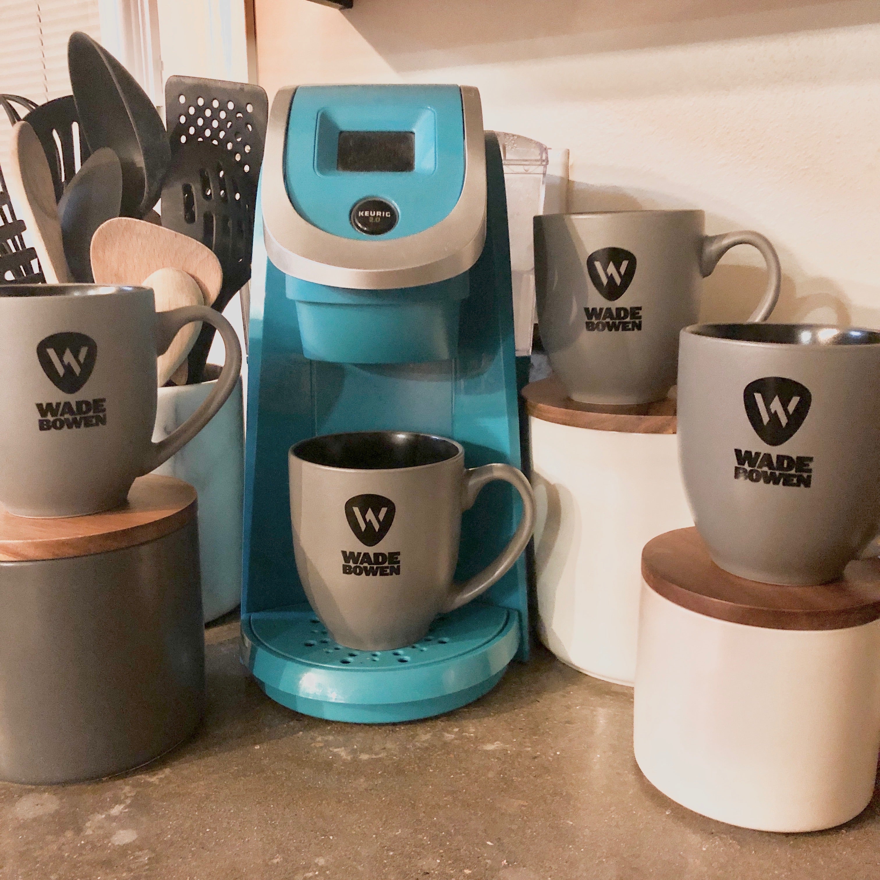 Wade Bowen Lyric Mugs - 16 oz Bistro Stye